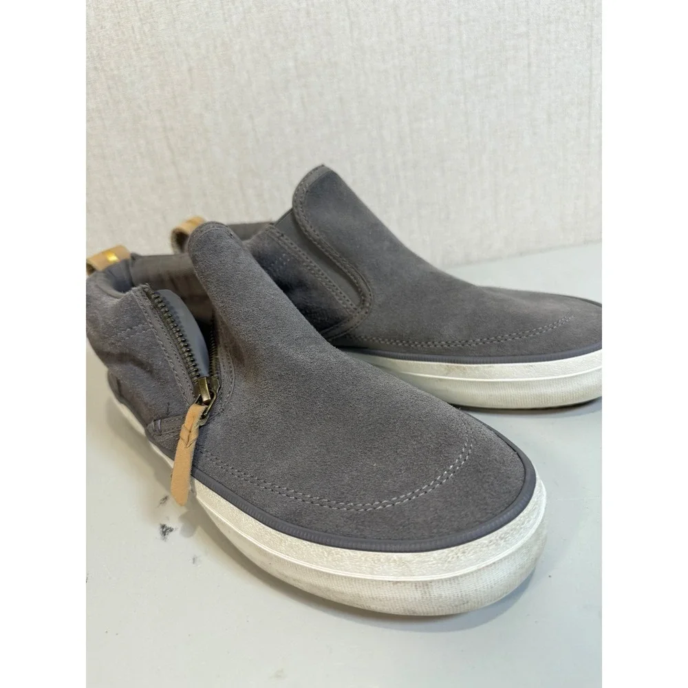 Sperry Topsider Zip Up Sneaker Womans Size 8 Grey‎